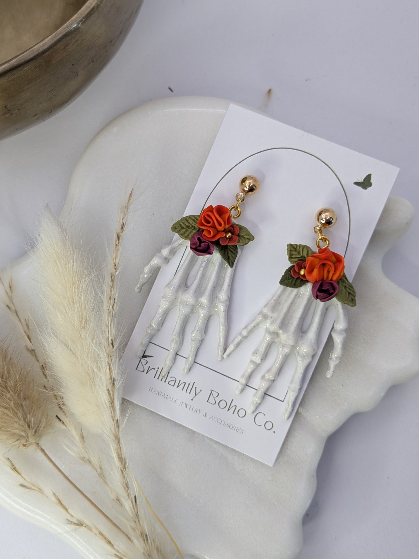 Bones and Roses Dangles