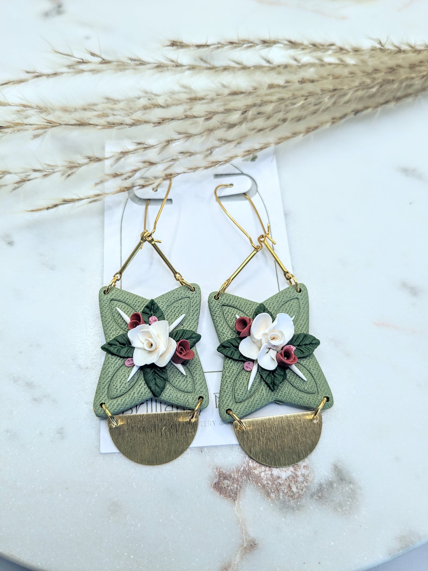 Floral Dogwood Dangles