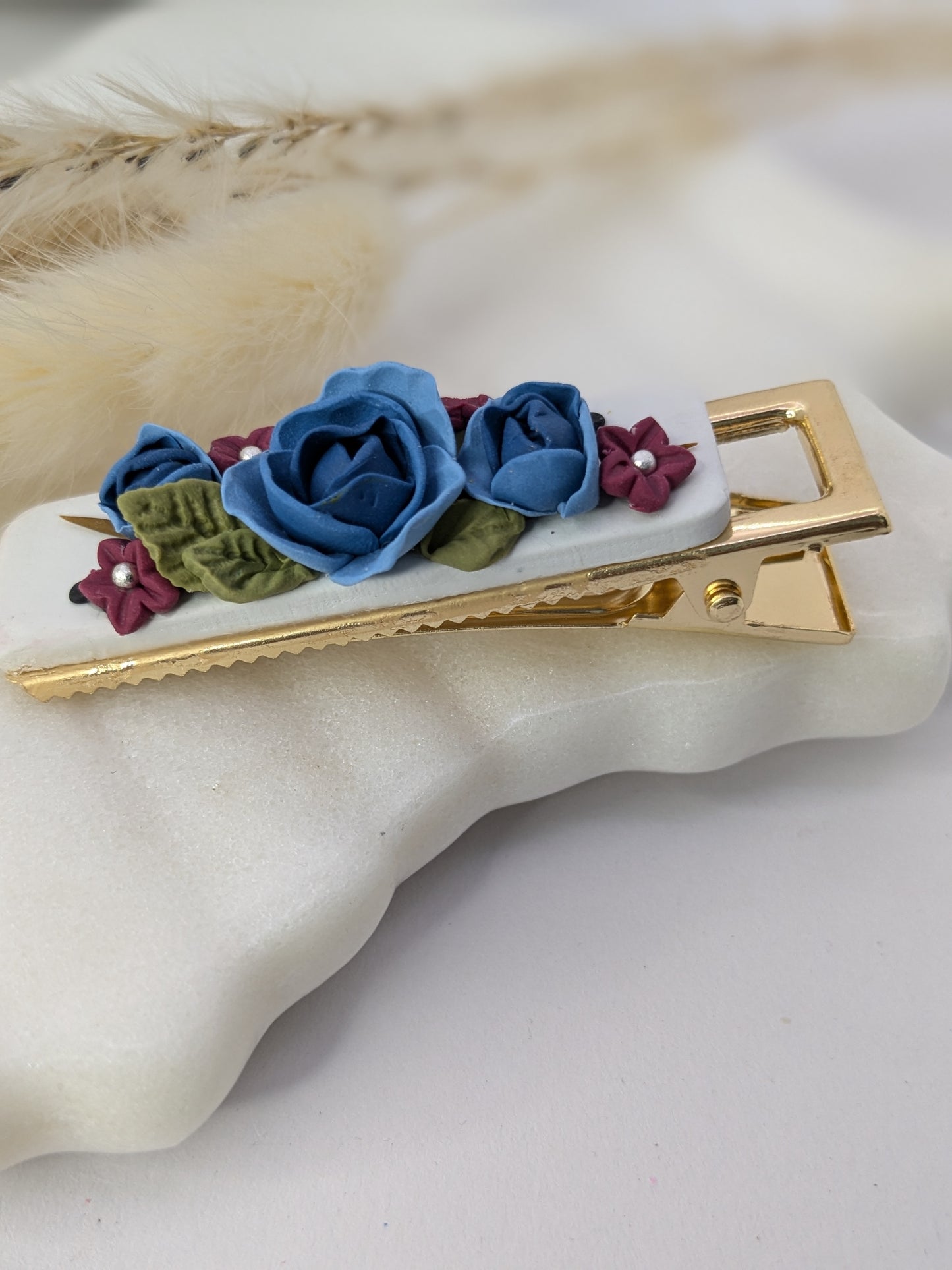 Fall Floral Hair Clips