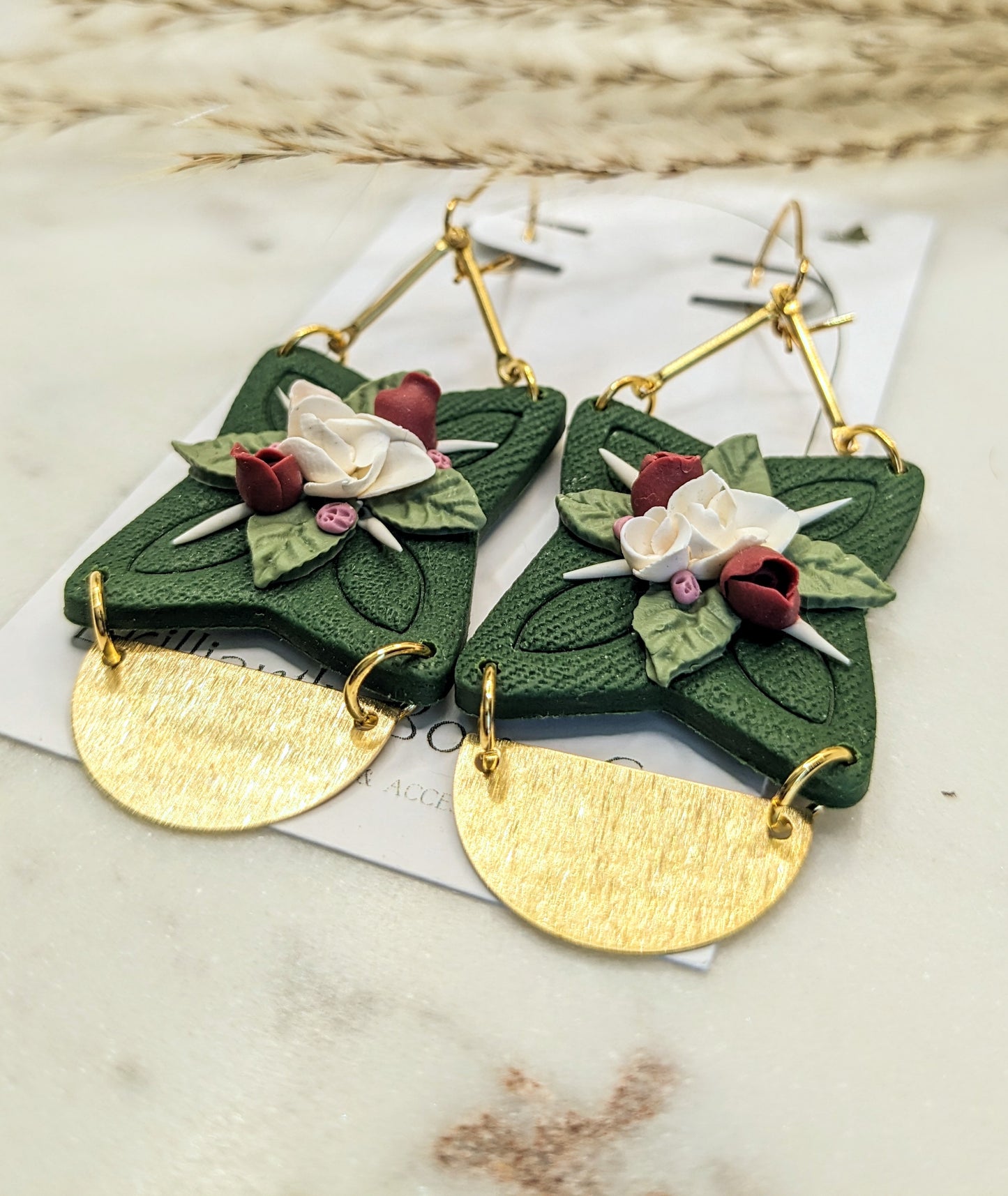 Floral Dogwood Dangles