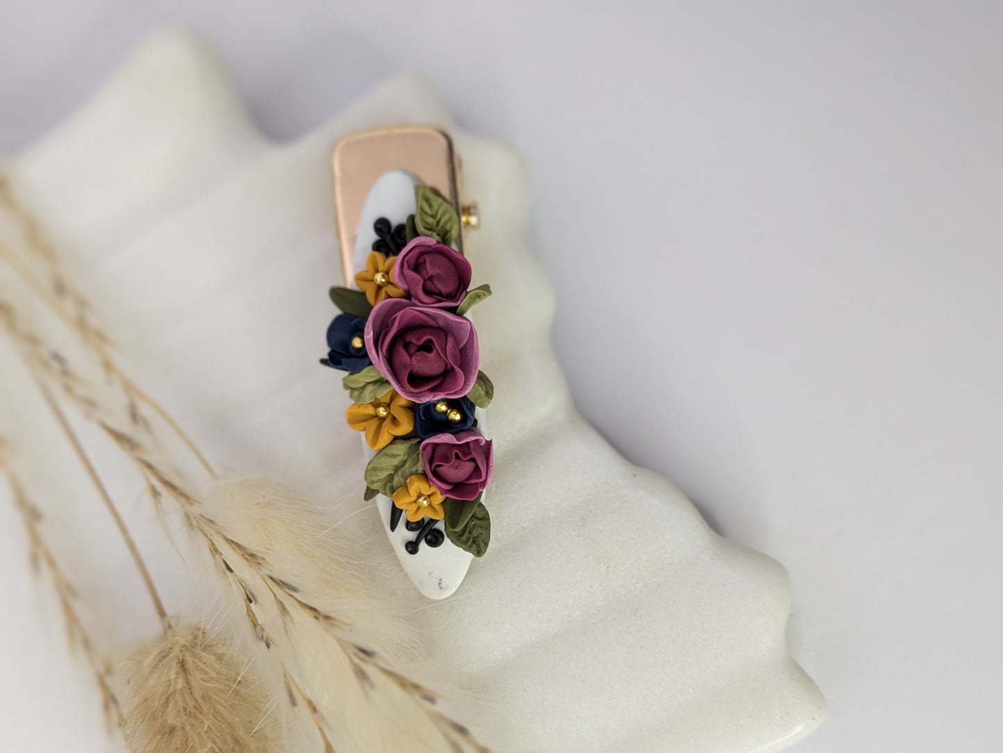 Fall Floral Hair Clips