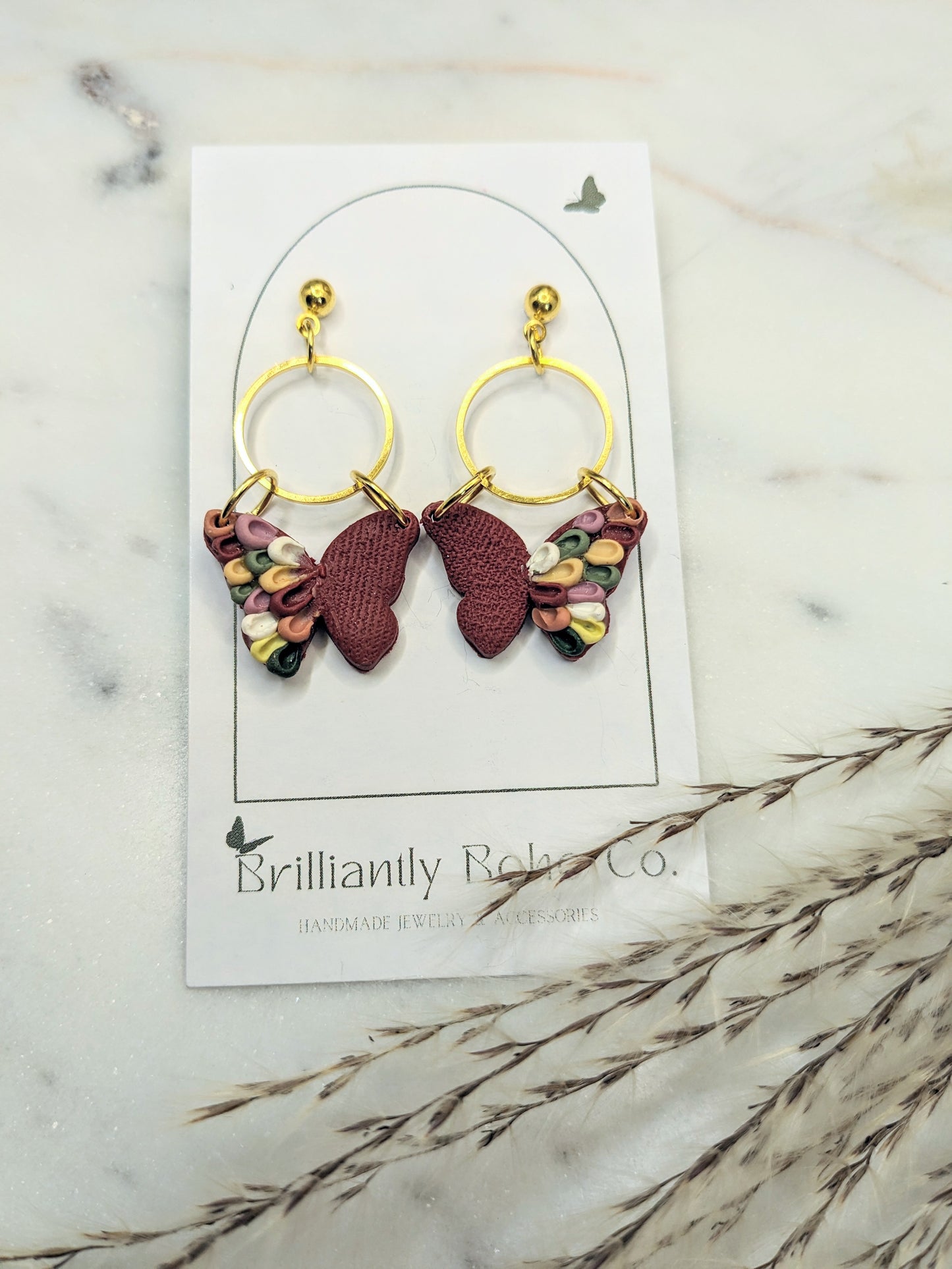 Confetti Butterfly Dangles