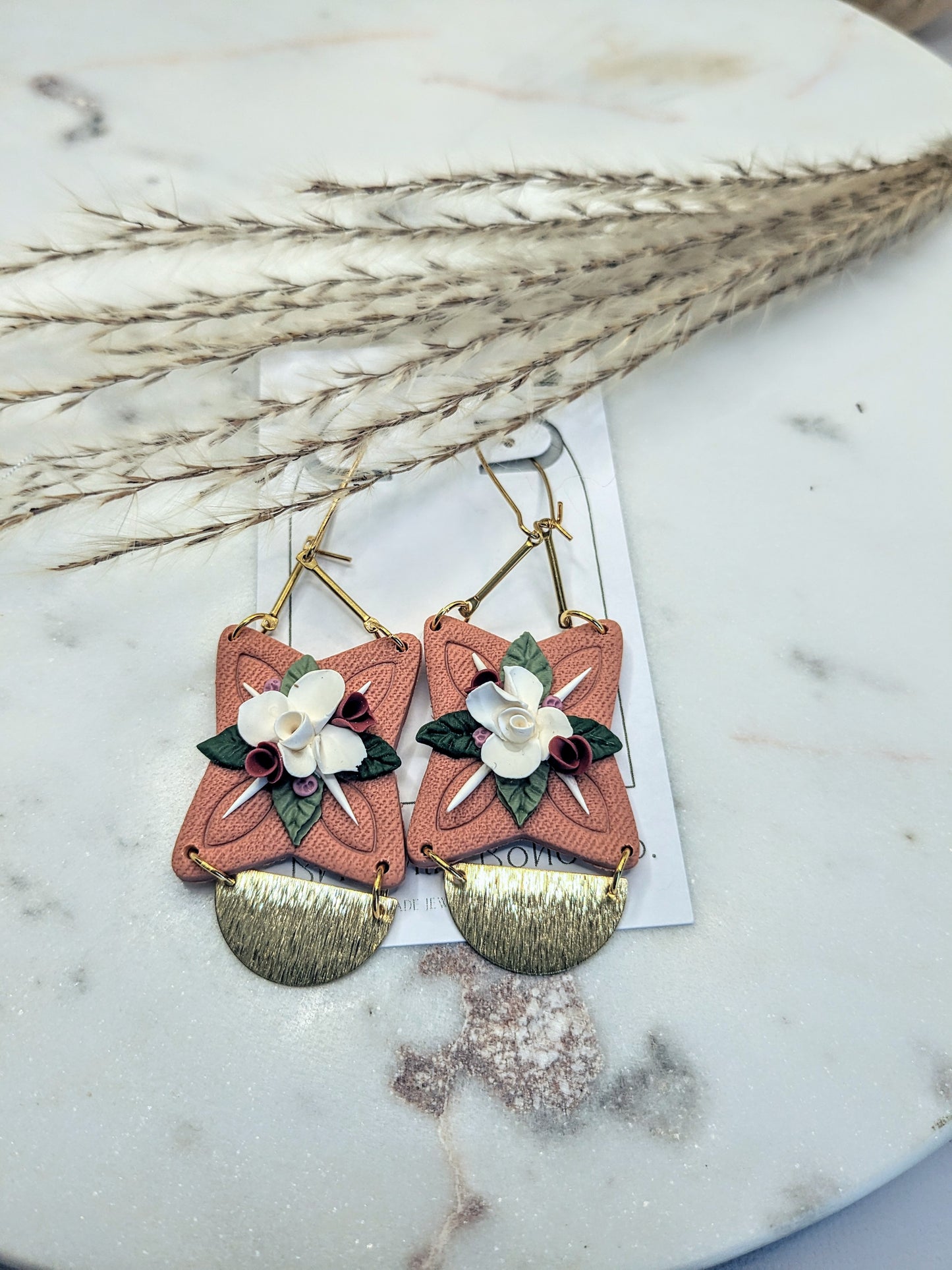 Floral Dogwood Dangles