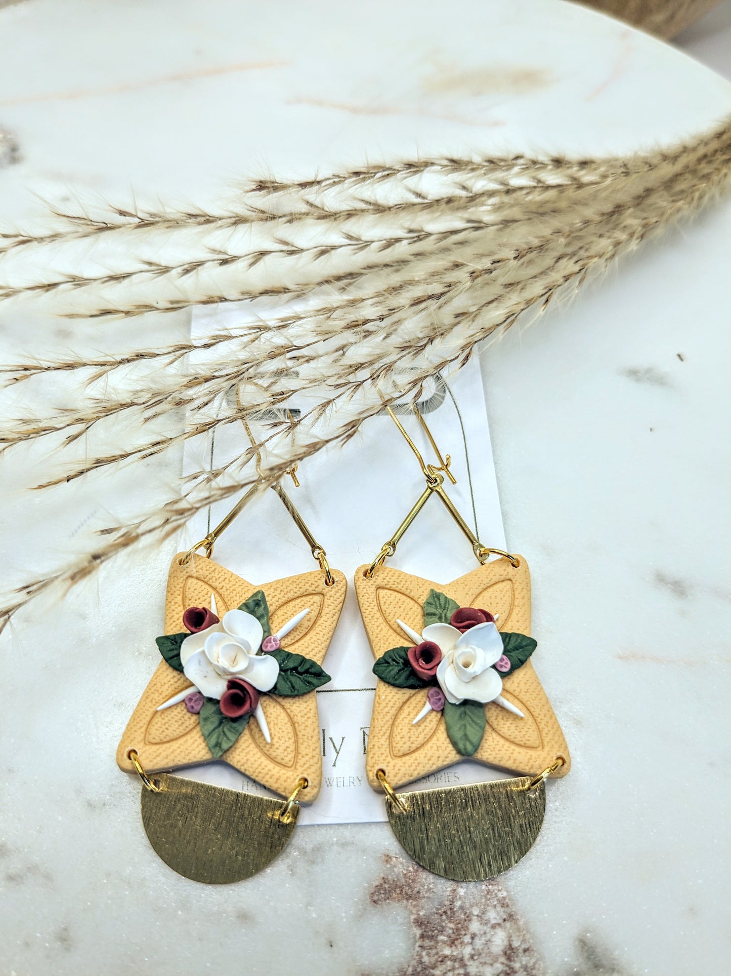 Floral Dogwood Dangles