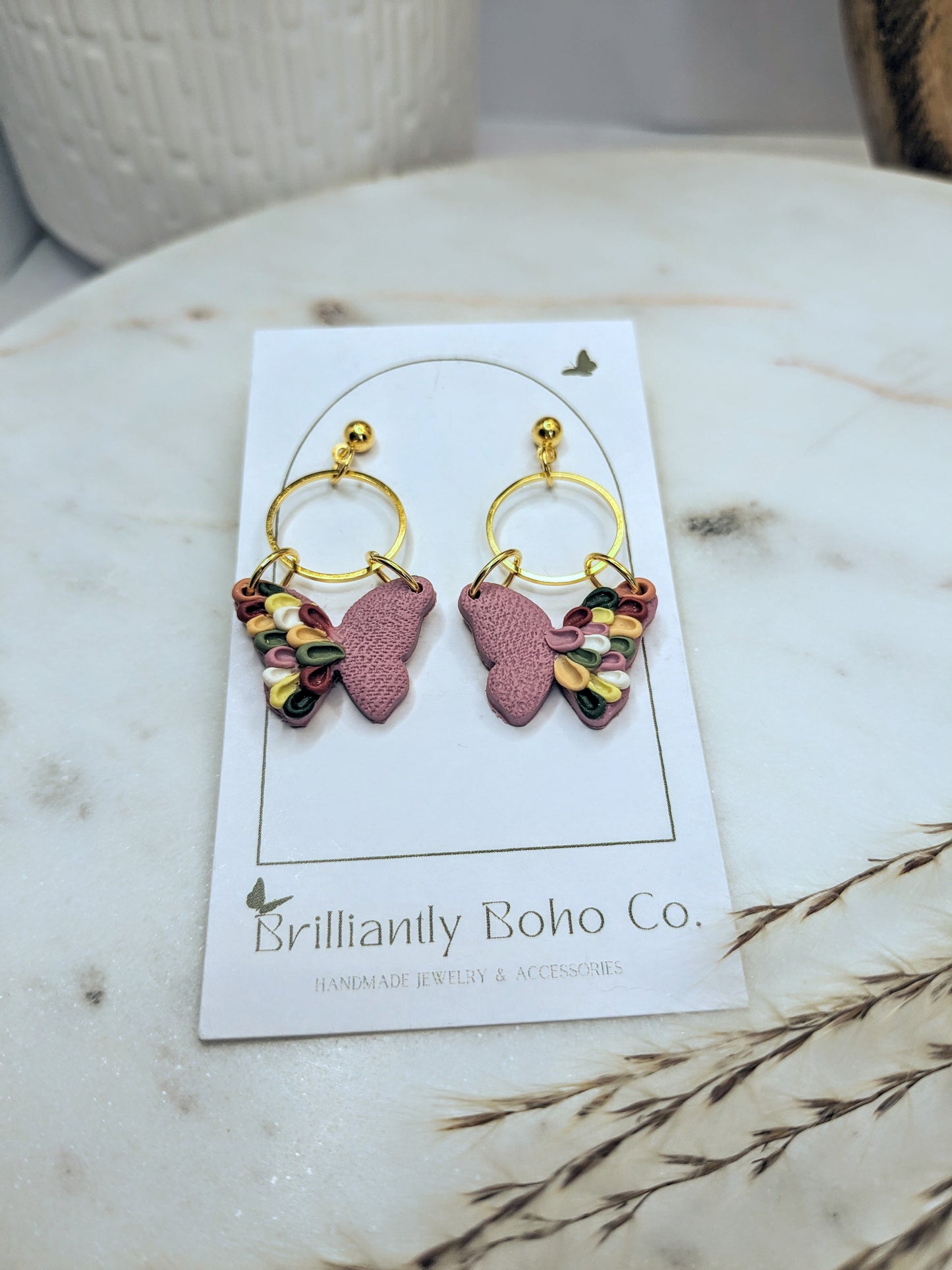 Confetti Butterfly Dangles