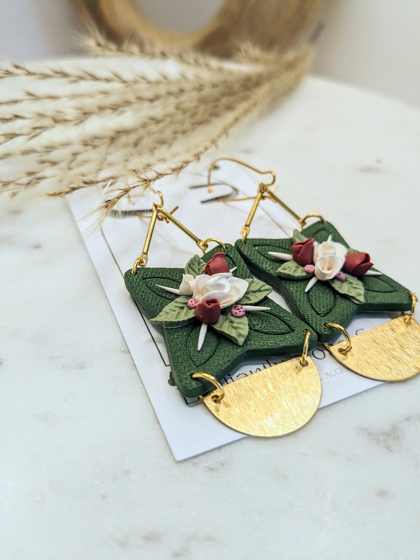 Floral Dogwood Dangles