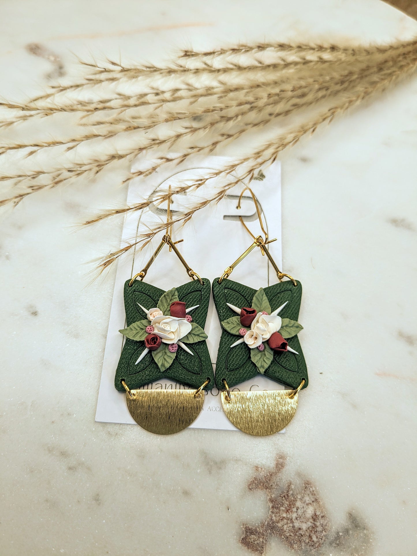Floral Dogwood Dangles