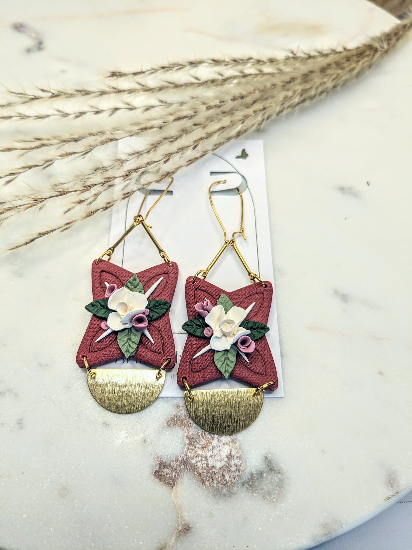 Floral Dogwood Dangles