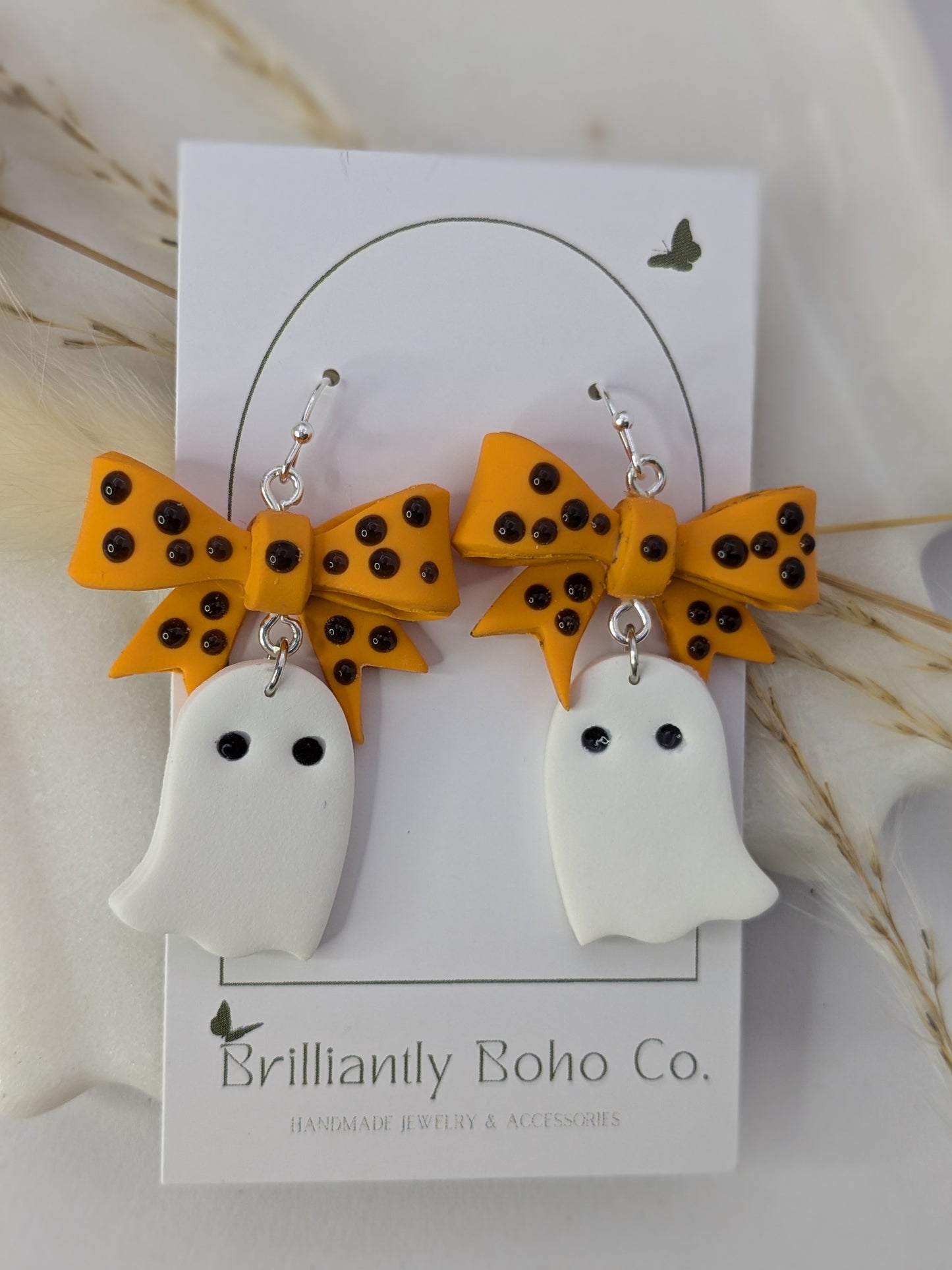 Bow Boos Ghost Dangles