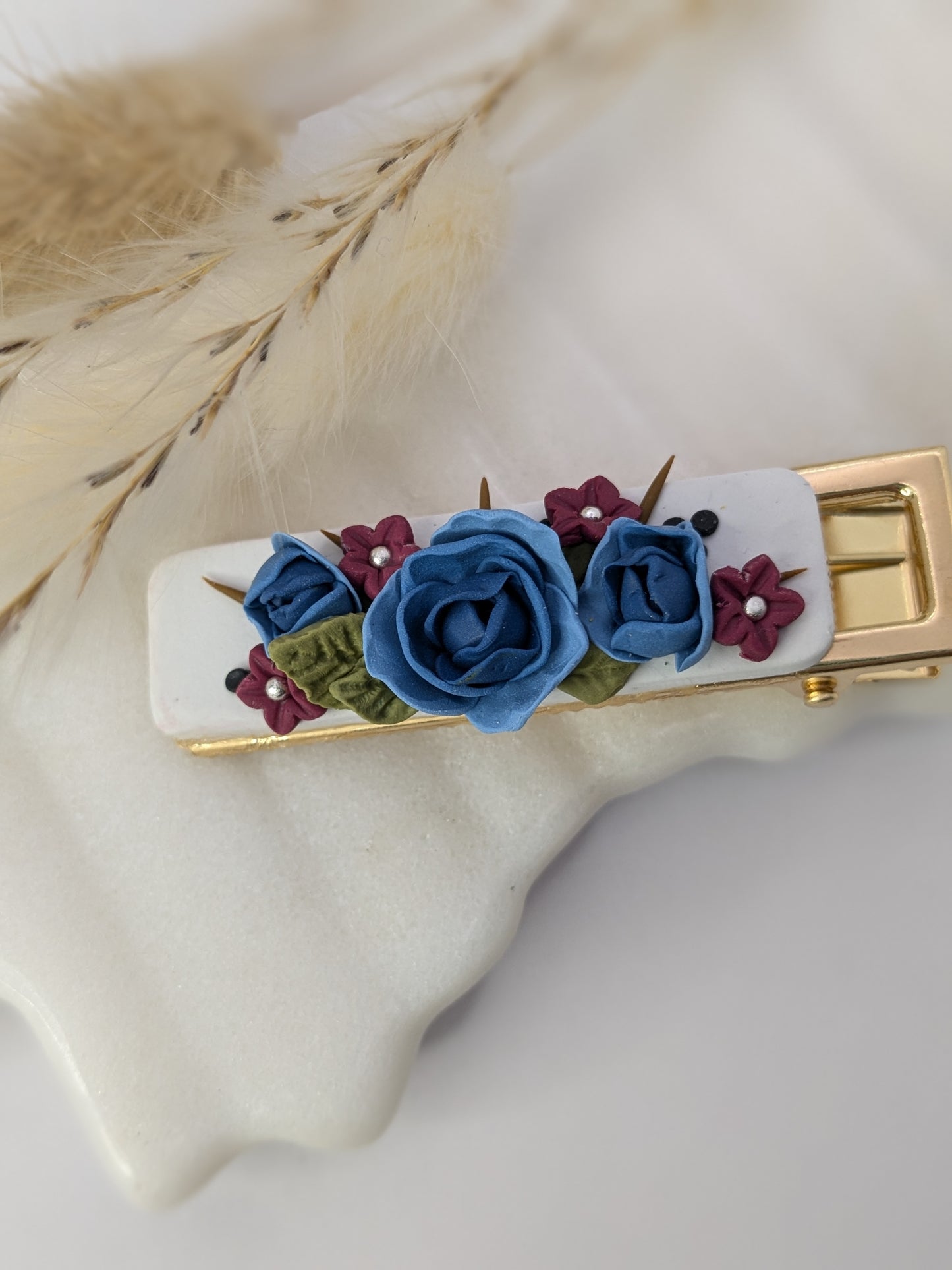 Fall Floral Hair Clips