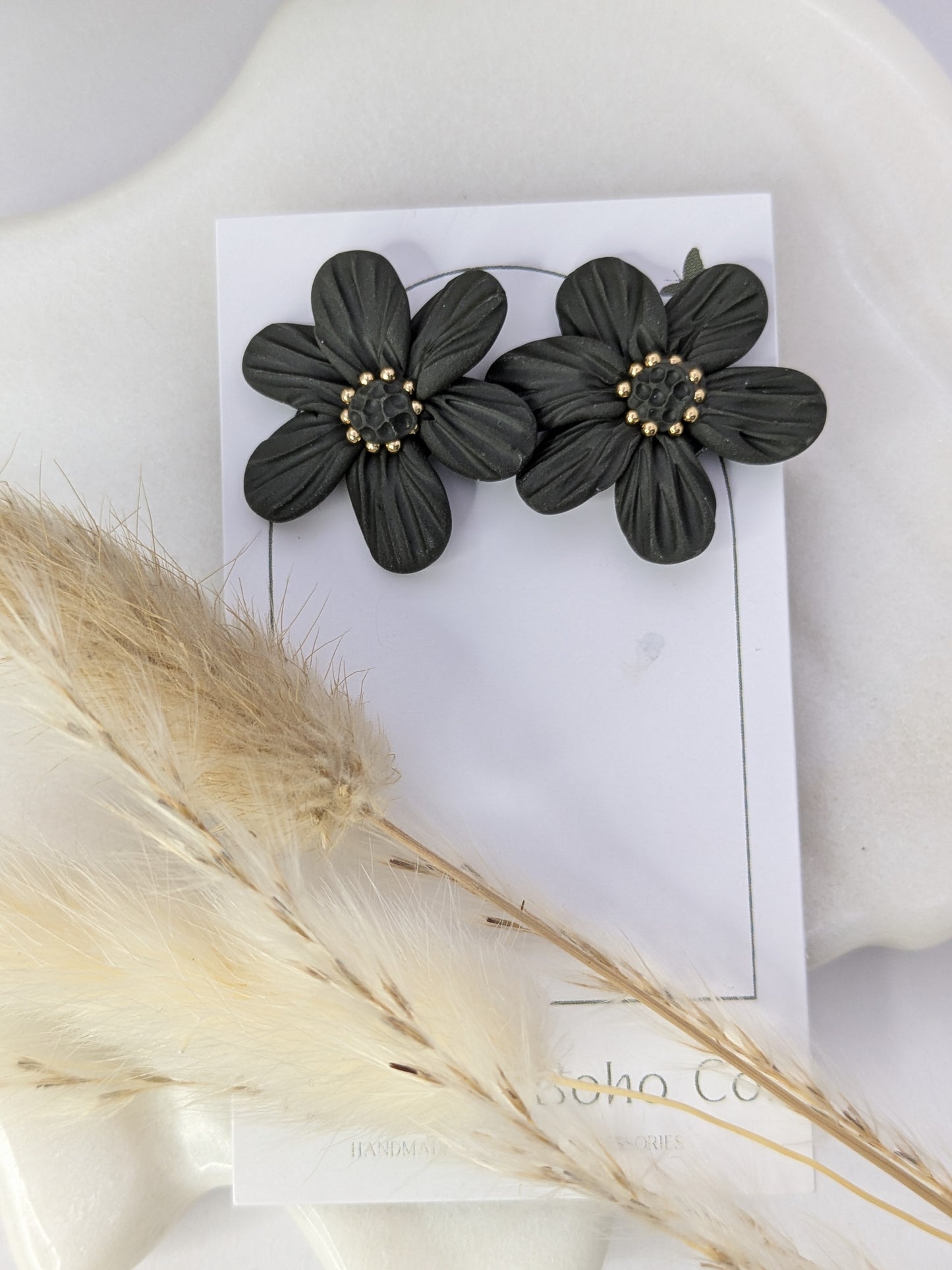 Chunky Floral Fall Studs