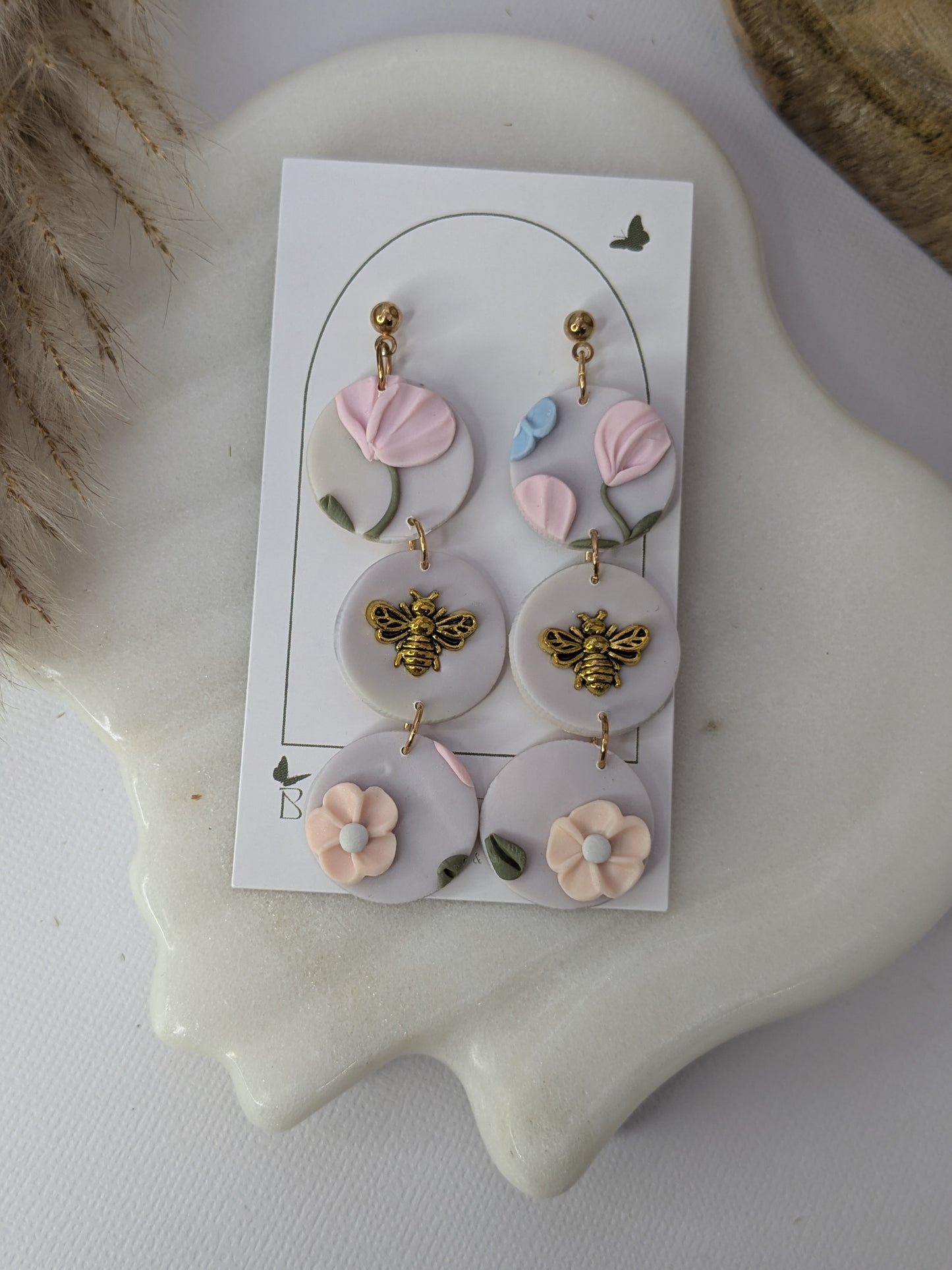 Spring Floral Dangles