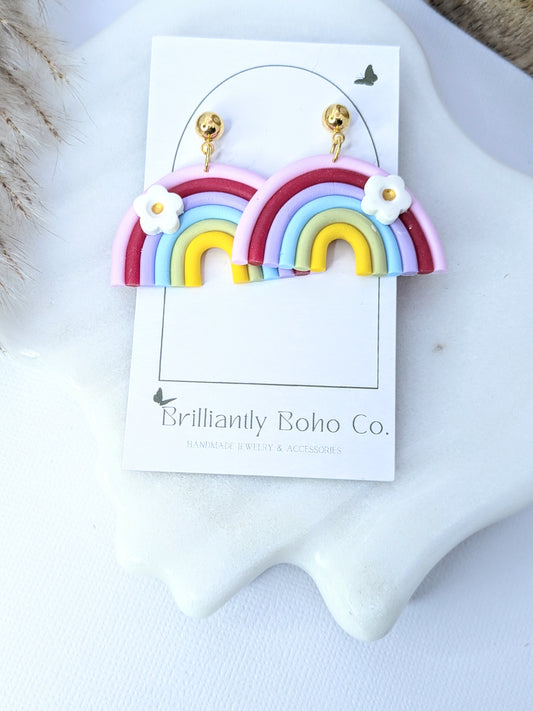 Petite Daisy Rainbow Dangles