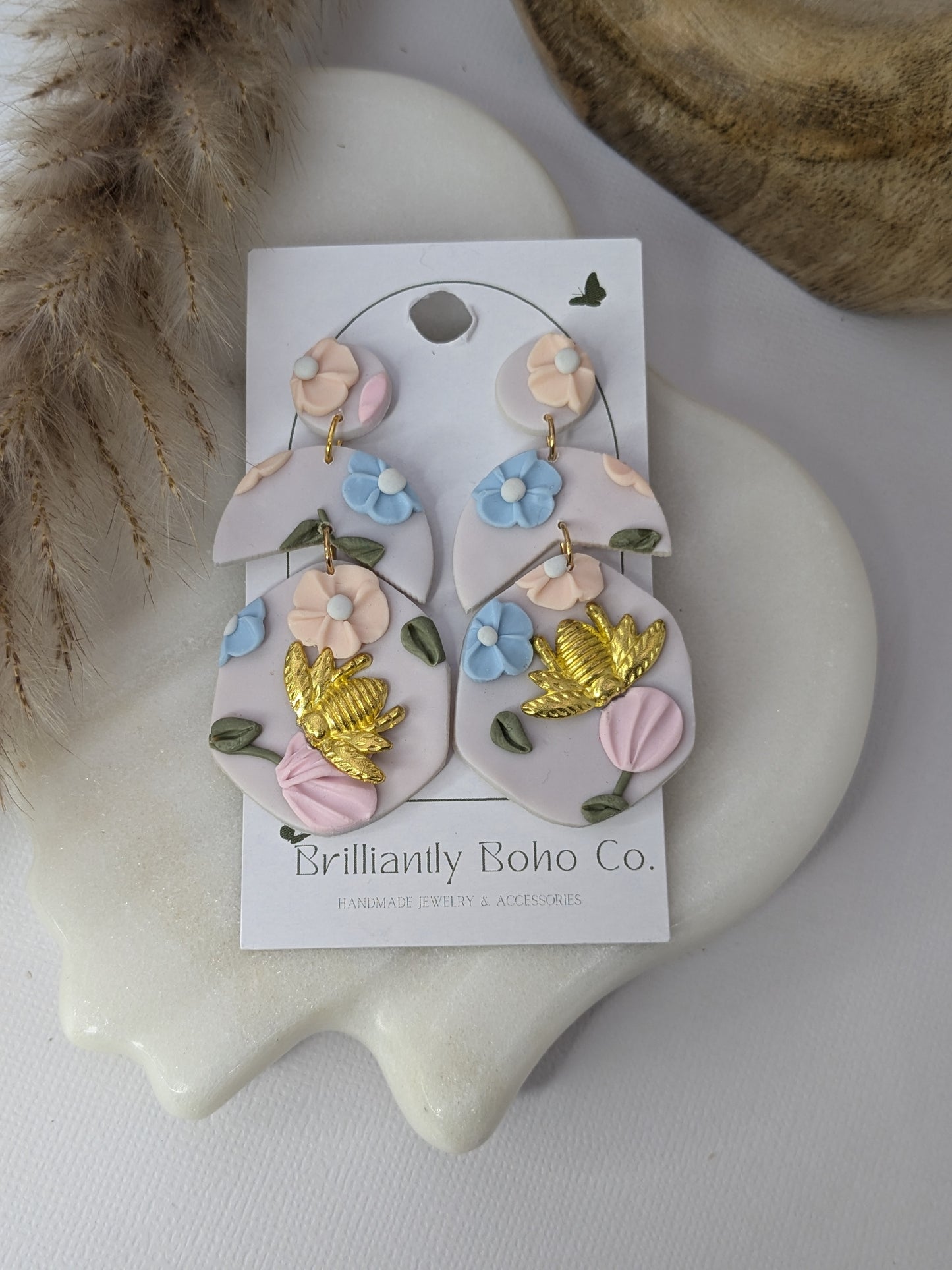 Spring Floral Dangles