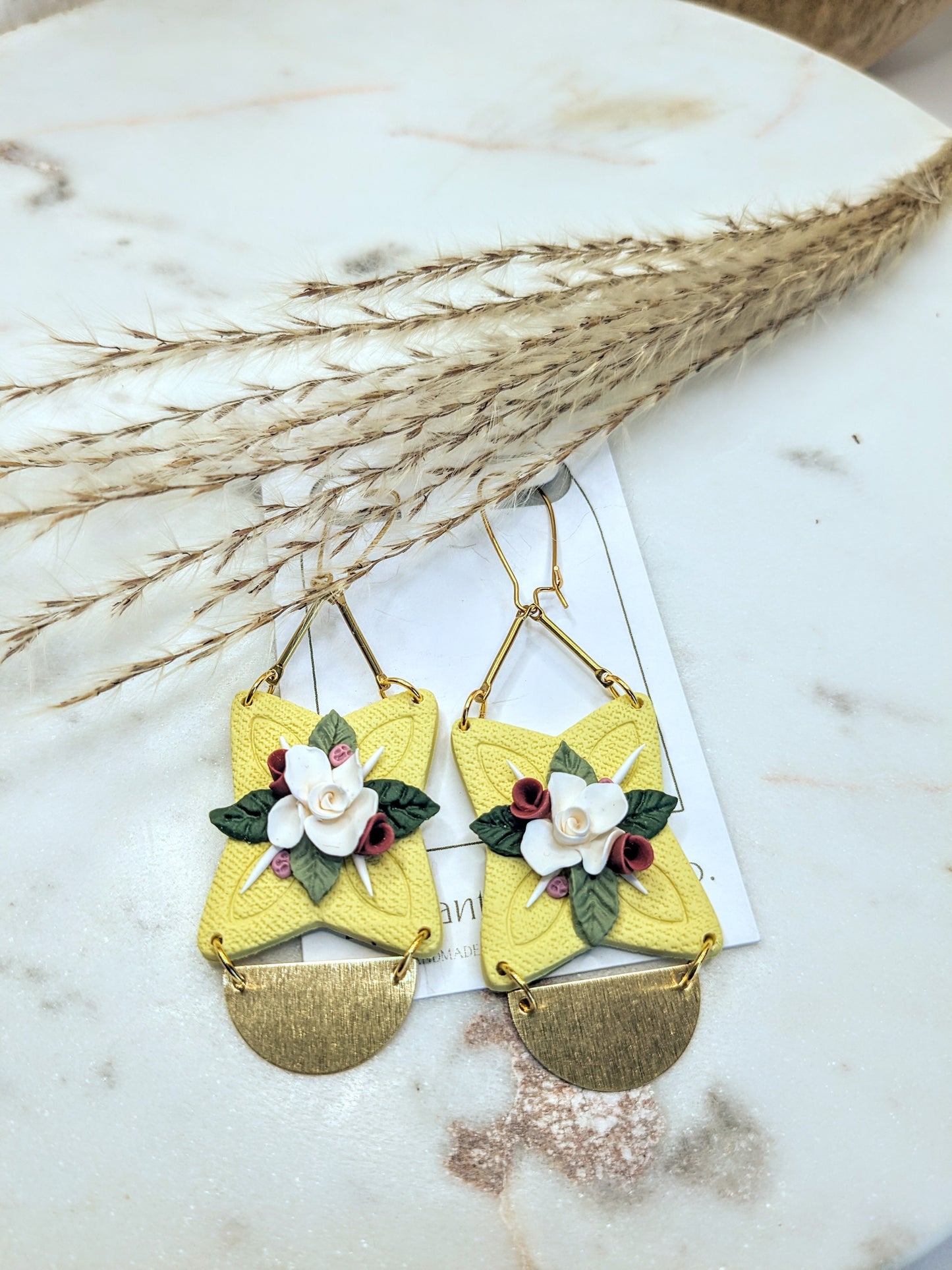 Floral Dogwood Dangles