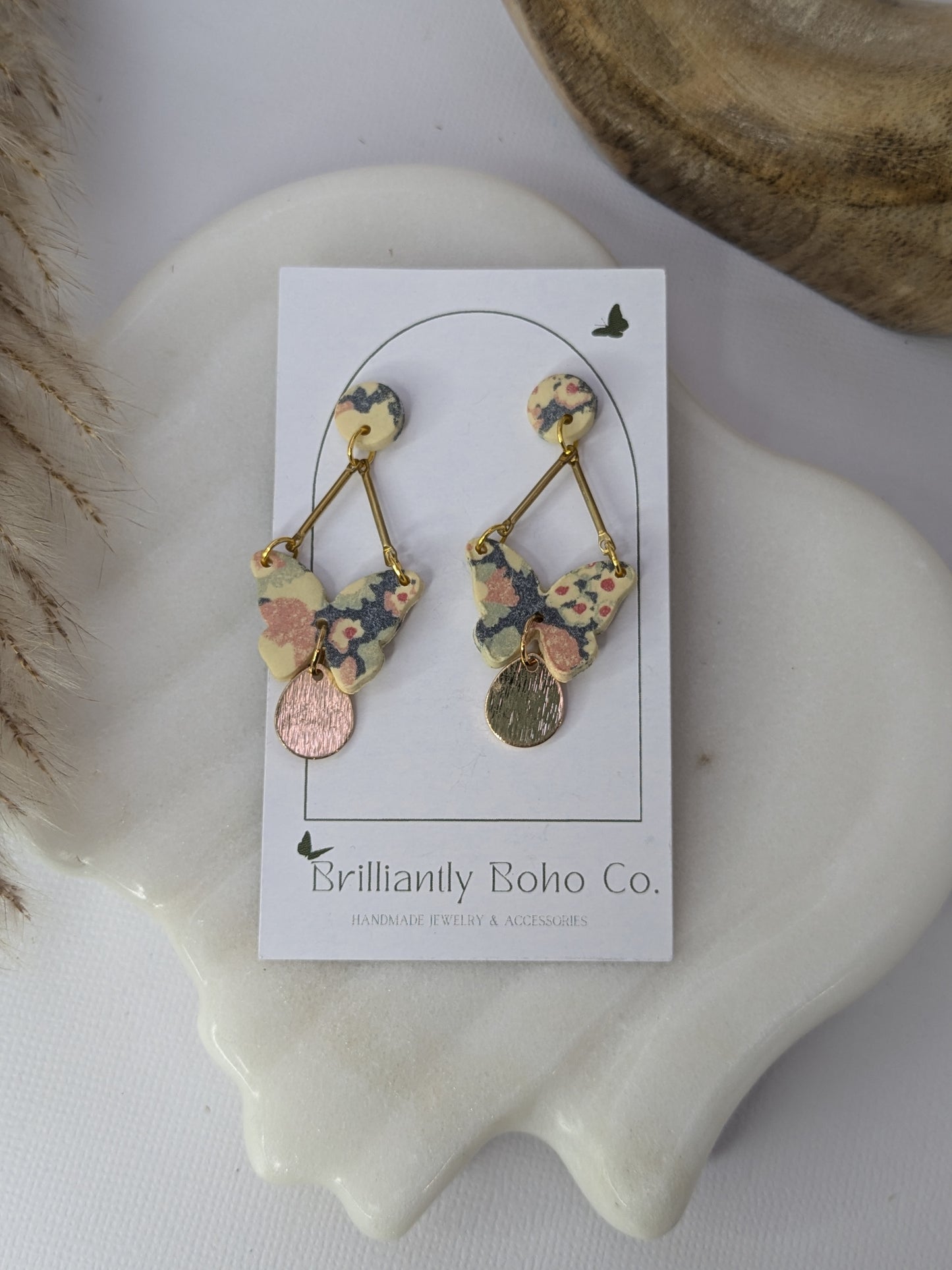 Buttercup Yellow Floral Dangles